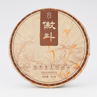 2201傲斗普洱茶饼357g